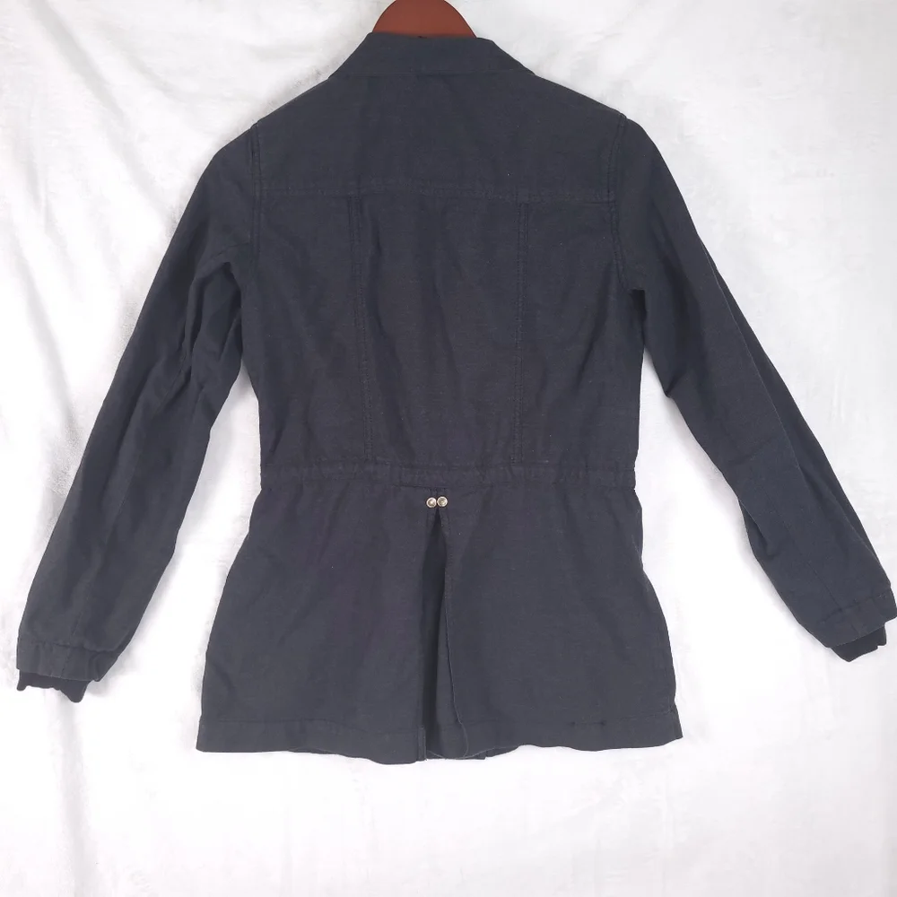Cabi Jacket Gray Military Utility Weekend Anorak Cotton XS 209